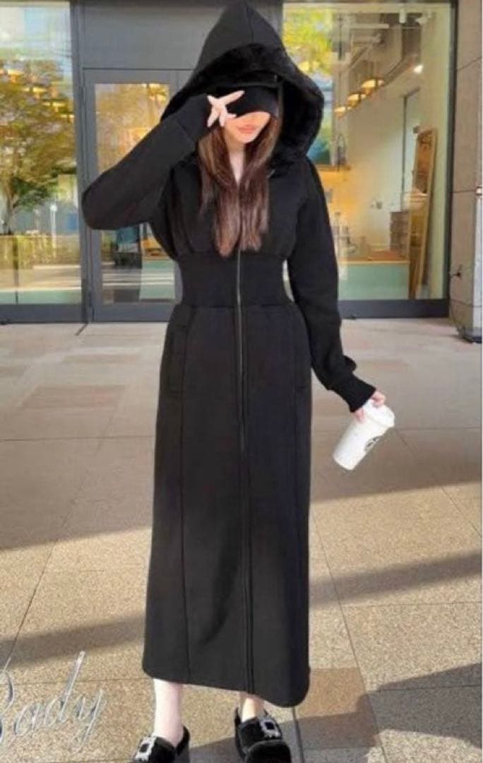 Rady くびれフーディーワンピース