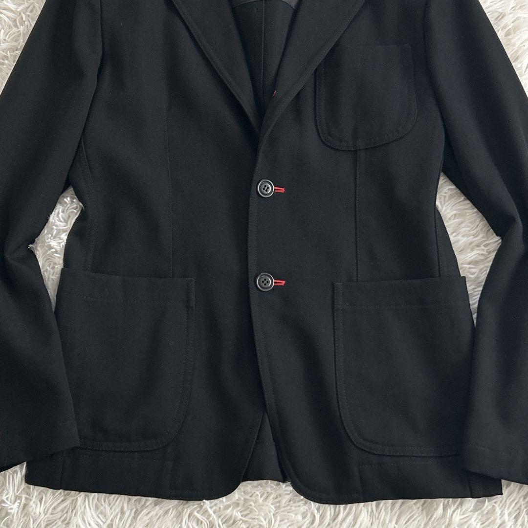 美品✨ Y2Kコムデギャルソンオムドゥ 縮絨テーラードジャケット スティッチ 黒