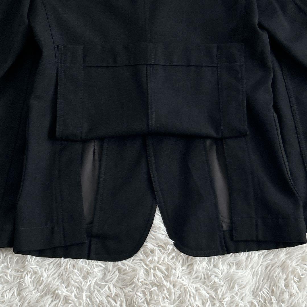 美品✨ Y2Kコムデギャルソンオムドゥ 縮絨テーラードジャケット スティッチ 黒