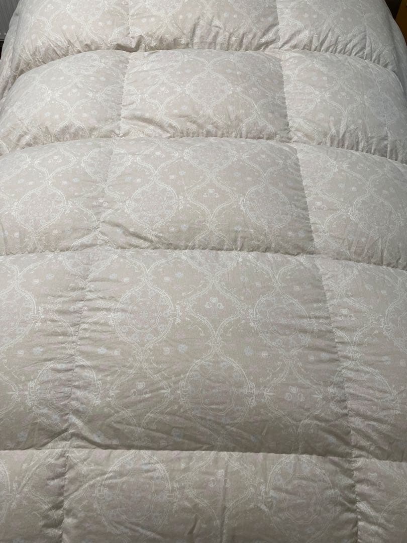 ロマンス小杉　羽毛掛けふとん　ロシアホワイトグースダウン95% ダブルサイズ