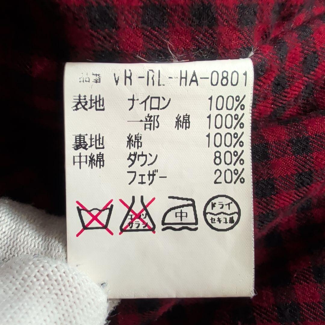 希少 90s ポロラルフローレン ダウンベスト革タグ 裏地ギンガムチェック