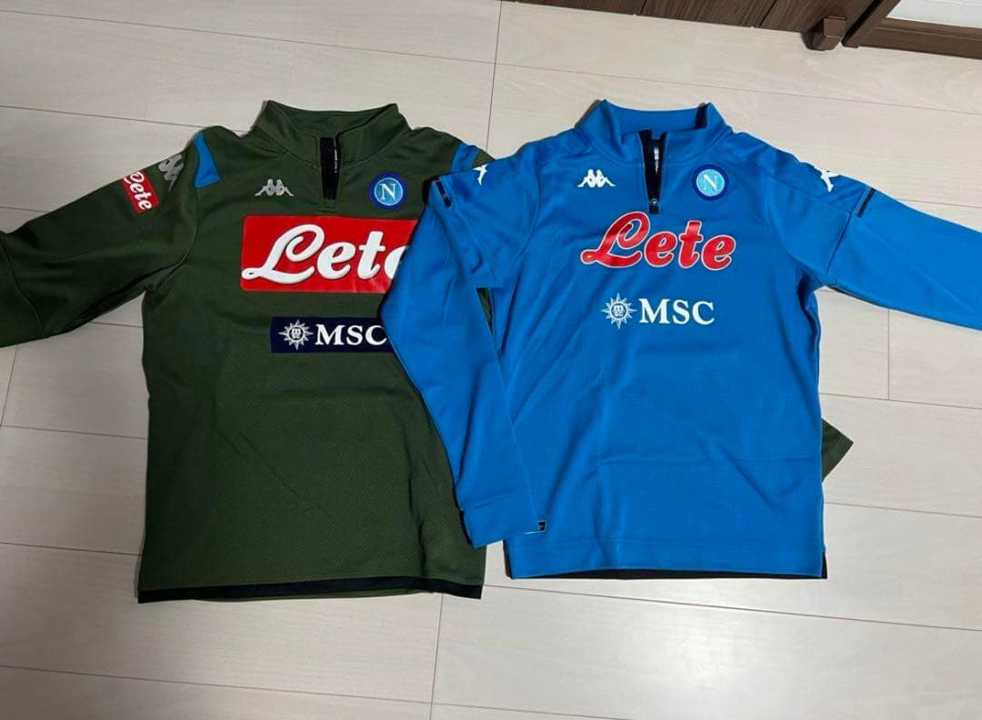 ナポリ　トレーニングウェア　フルスポンサー 海外　即購入大歓迎　バラ売り不可