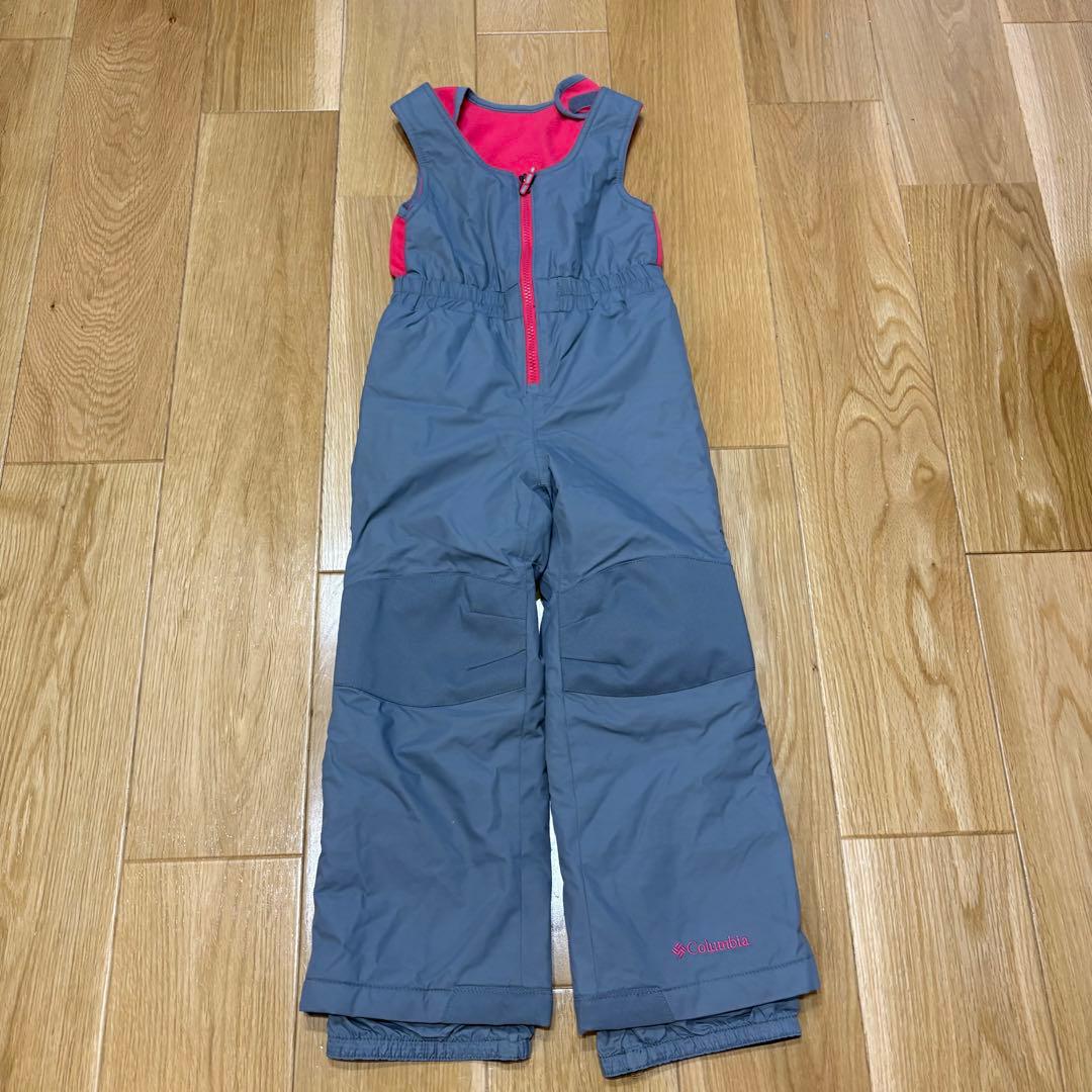【美品】コロンビア キッズ スキーウェア 上下セット XXS 110cm ピンク