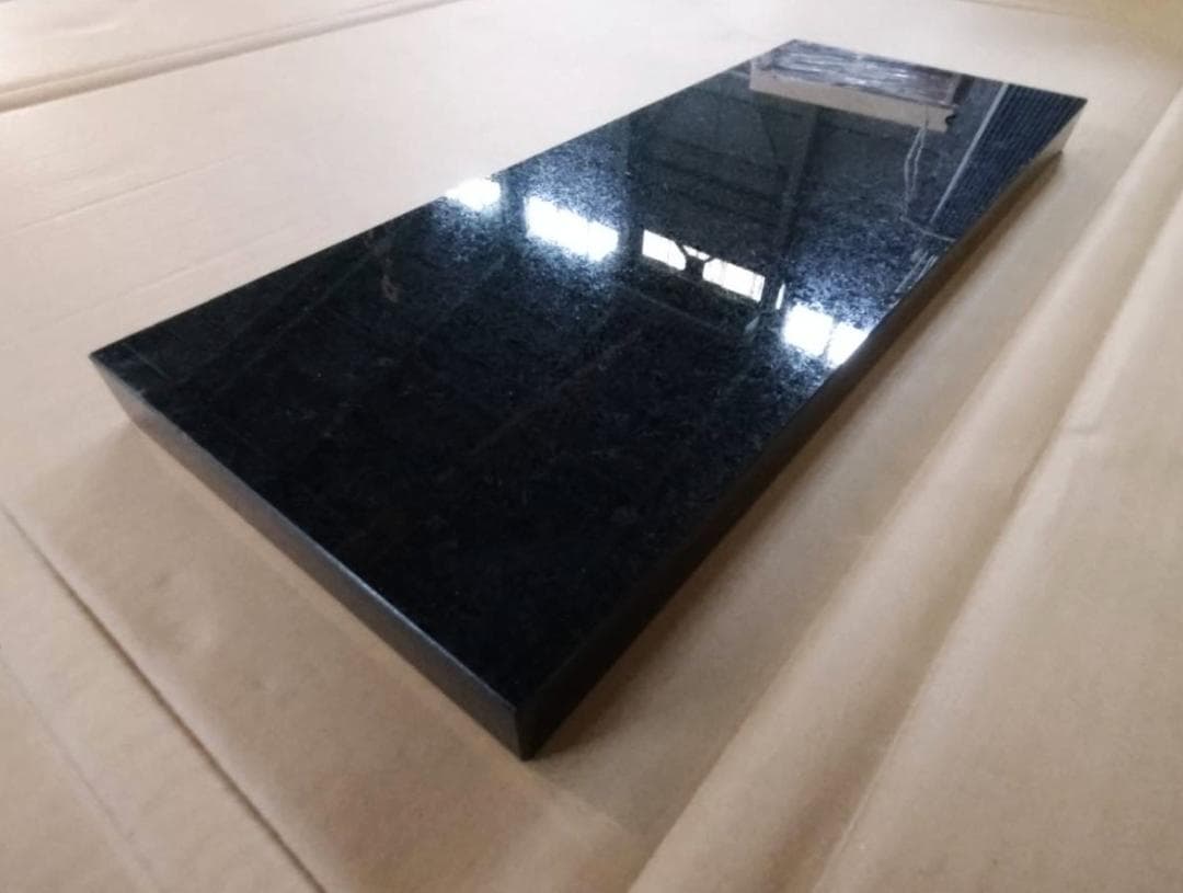 超最高級 天然黒御影石　オーディオボード●500×195×28●5面本磨き