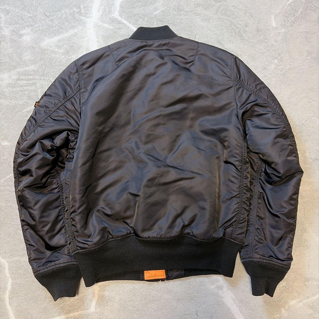 【極美品】アルファインダストリーズ MA-1 フライトジャケット ブラック L