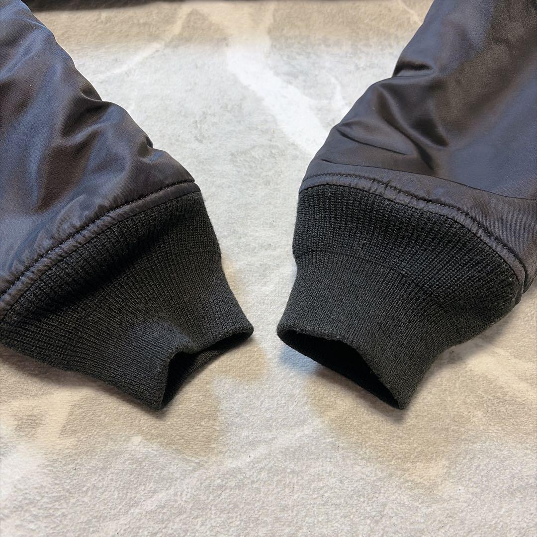 【極美品】アルファインダストリーズ MA-1 フライトジャケット ブラック L