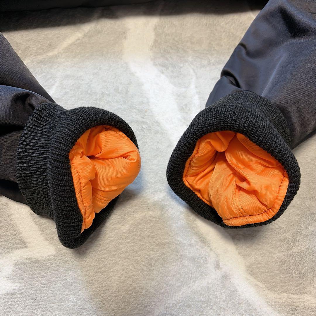 【極美品】アルファインダストリーズ MA-1 フライトジャケット ブラック L