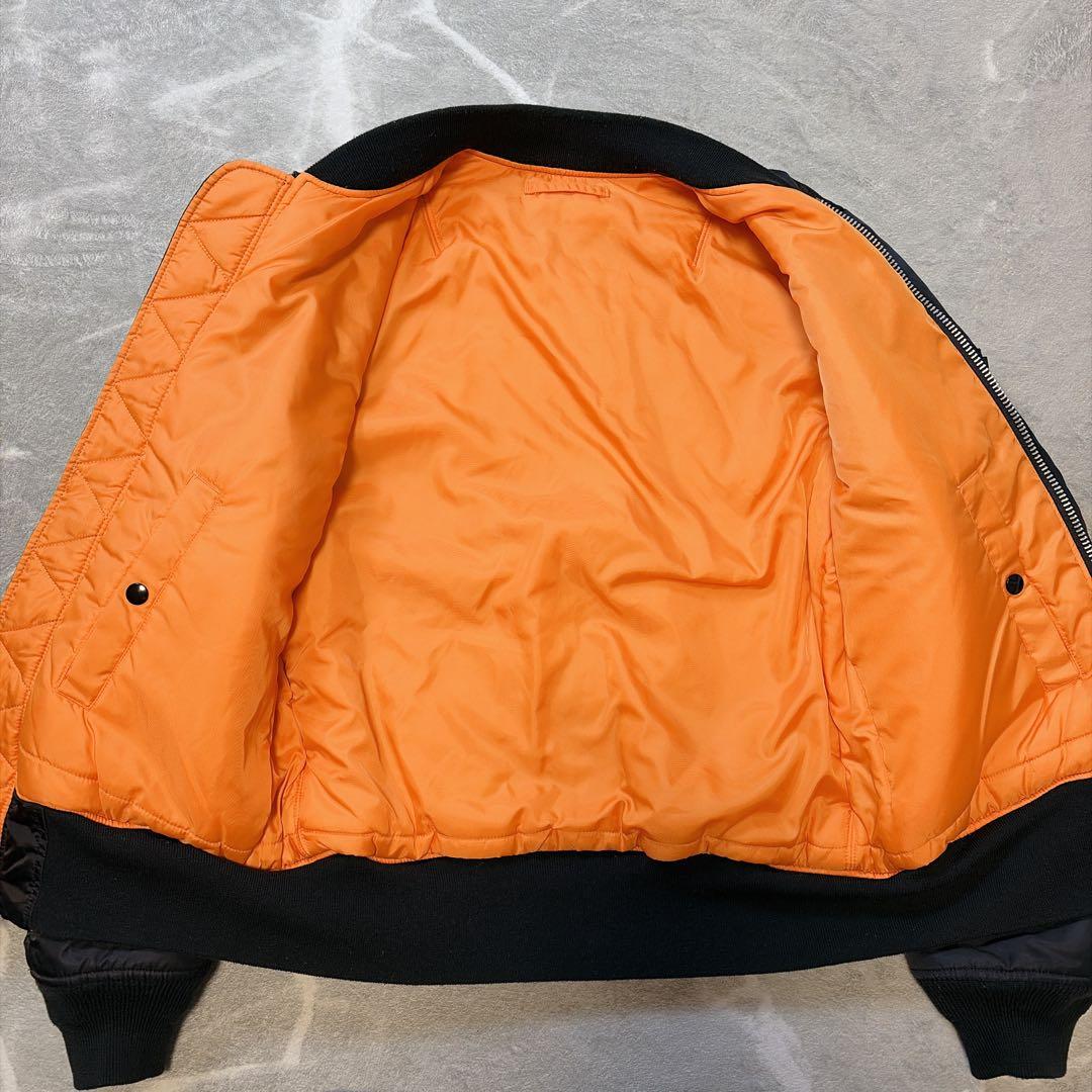 【極美品】アルファインダストリーズ MA-1 フライトジャケット ブラック L