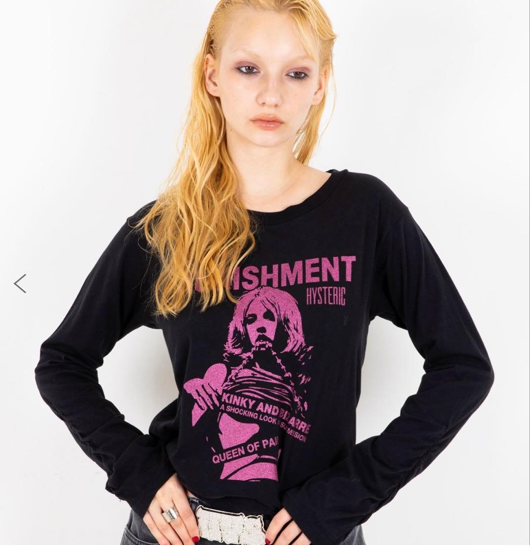 HYSTERIC GLAMOUR ブラック 長袖Tシャツ