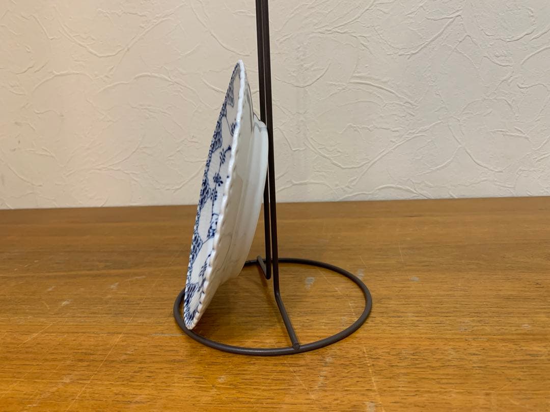 G0908-02★ COPEN HAGEN 青と白の花柄 お皿　食器