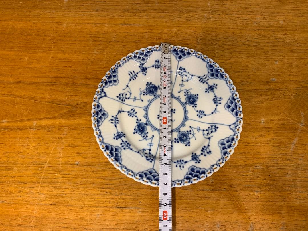 G0908-02★ COPEN HAGEN 青と白の花柄 お皿　食器