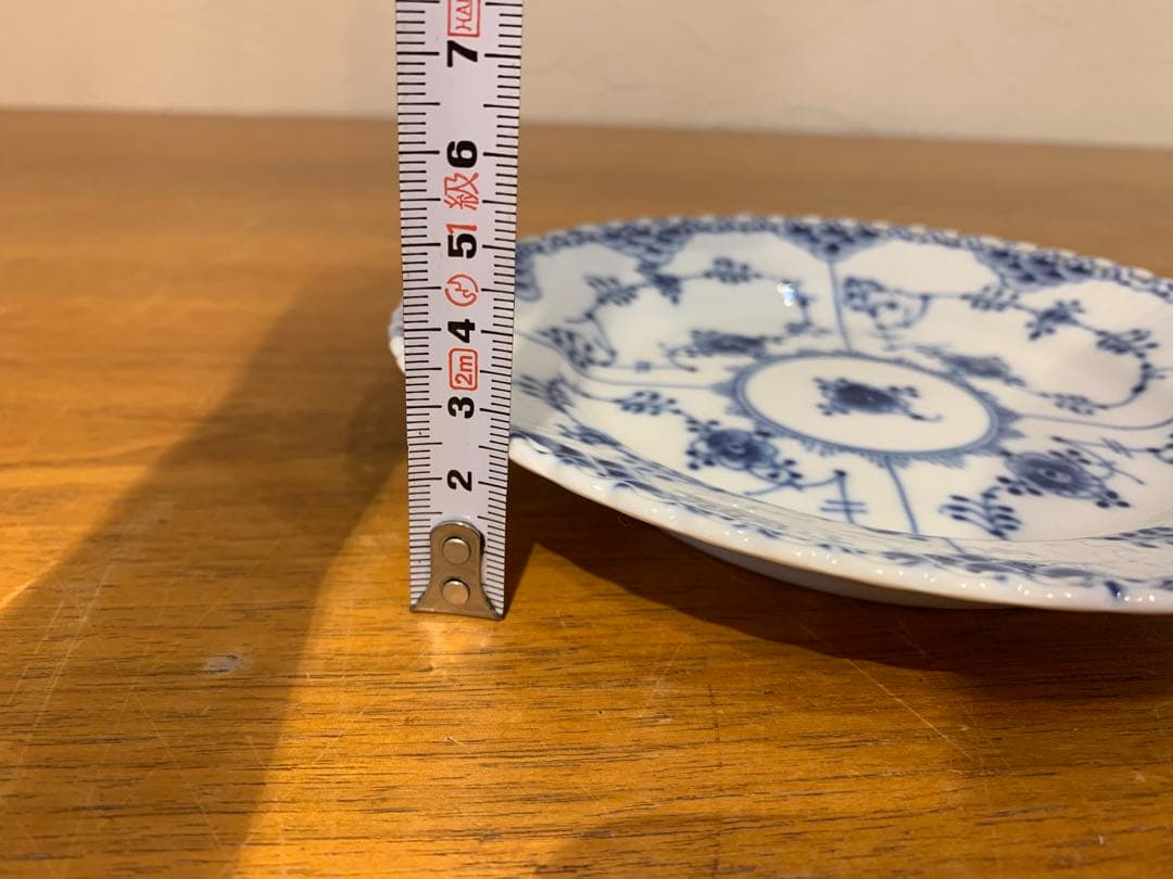 G0908-02★ COPEN HAGEN 青と白の花柄 お皿　食器