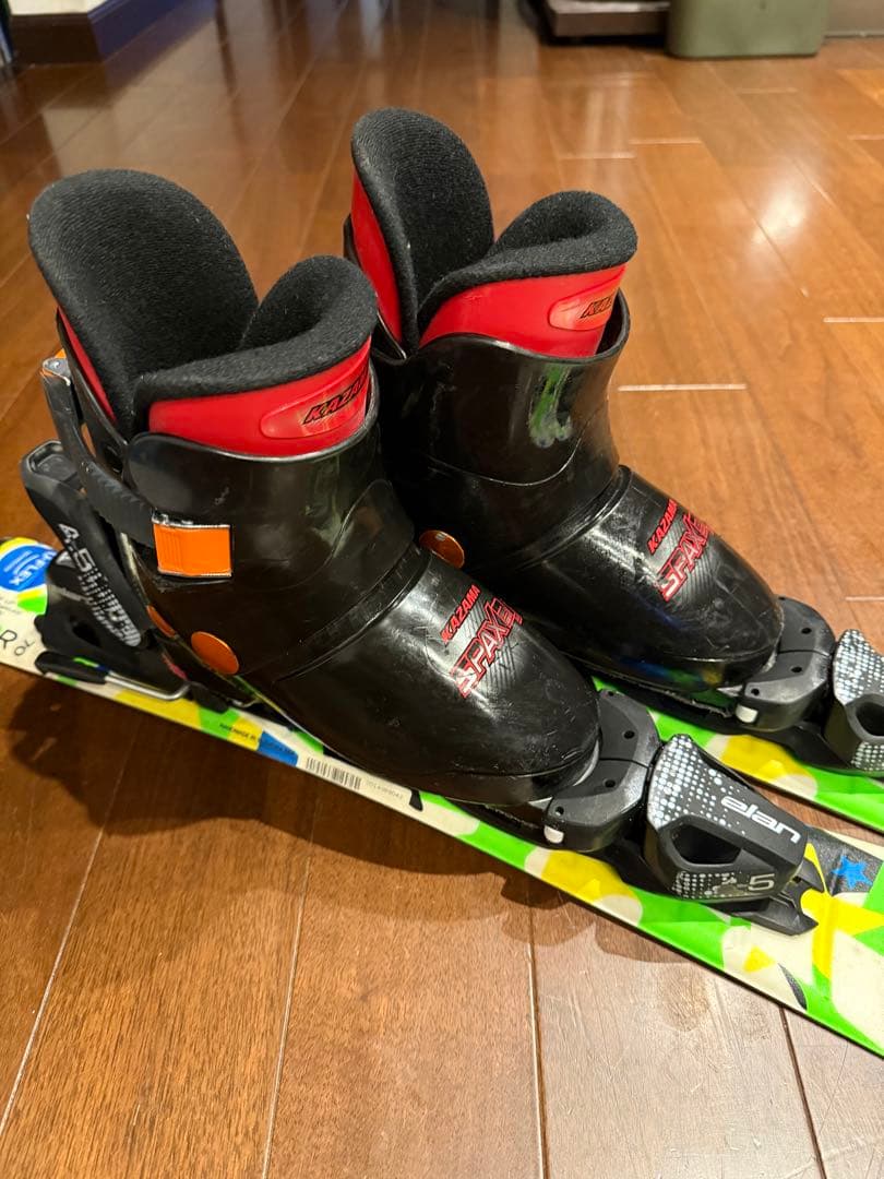 子供用スキーセット　板UFLEX STAR70とブーツ カザマSPAX 3J