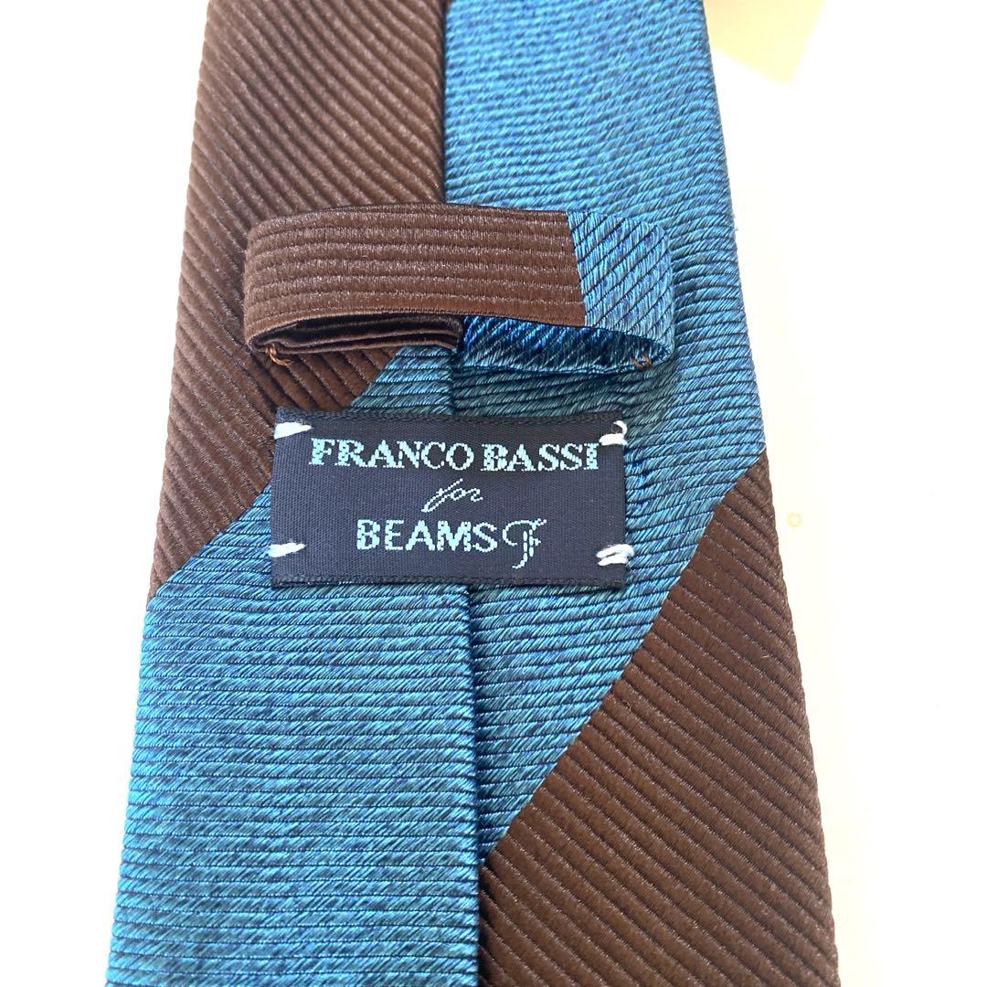 FRANCO BASSI BEAMS F別注 ストライプネクタイ