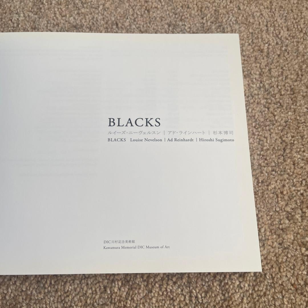 BLACKS ルイーズ・ニーヴェルスン/アド・ラインハート/杉本博司