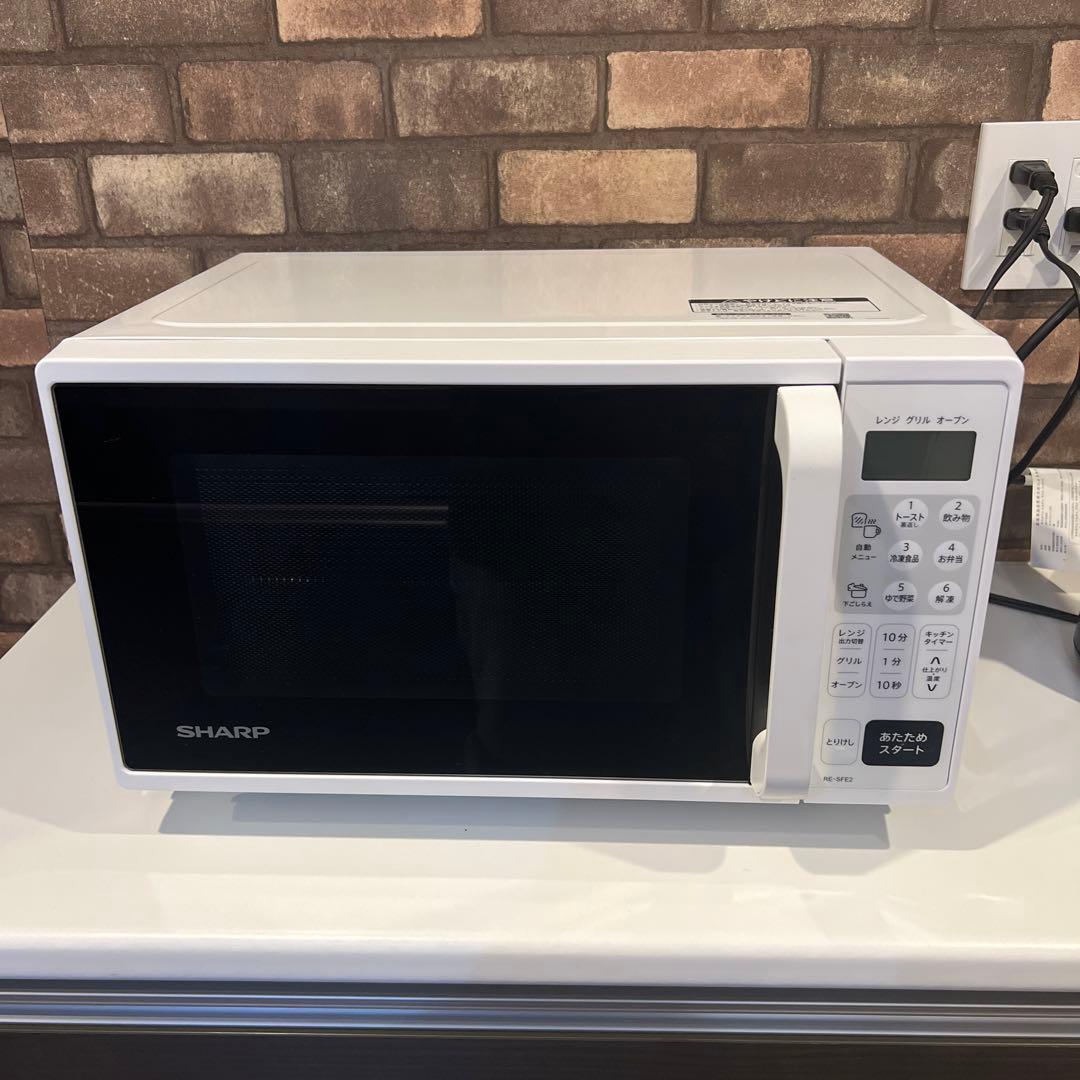 【美品】SHARP　フラットオーブンレンジ　RE-SFE2-W