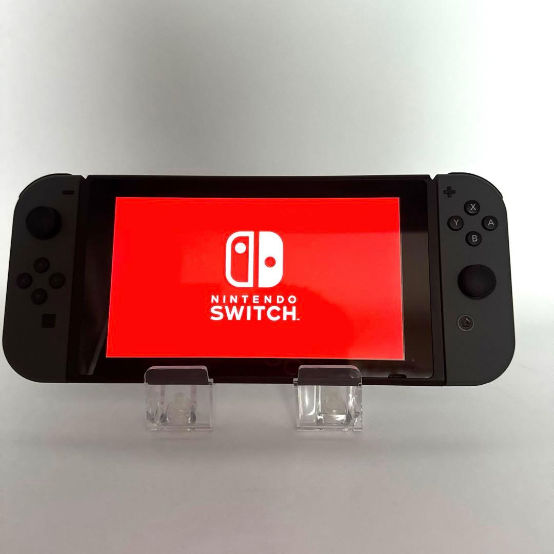 未使用級Nintendo Switch 本体 グレー バッテリー強化版 プロコン