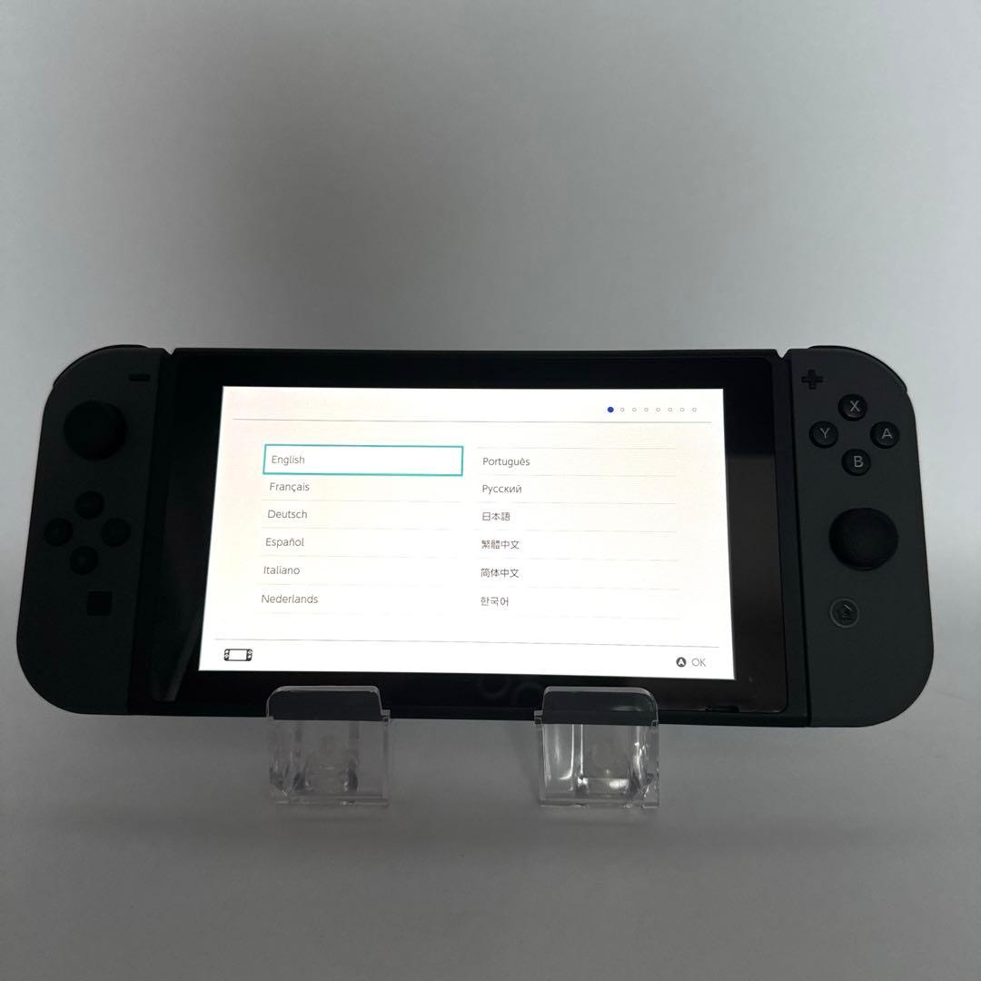 未使用級Nintendo Switch 本体 グレー バッテリー強化版 プロコン