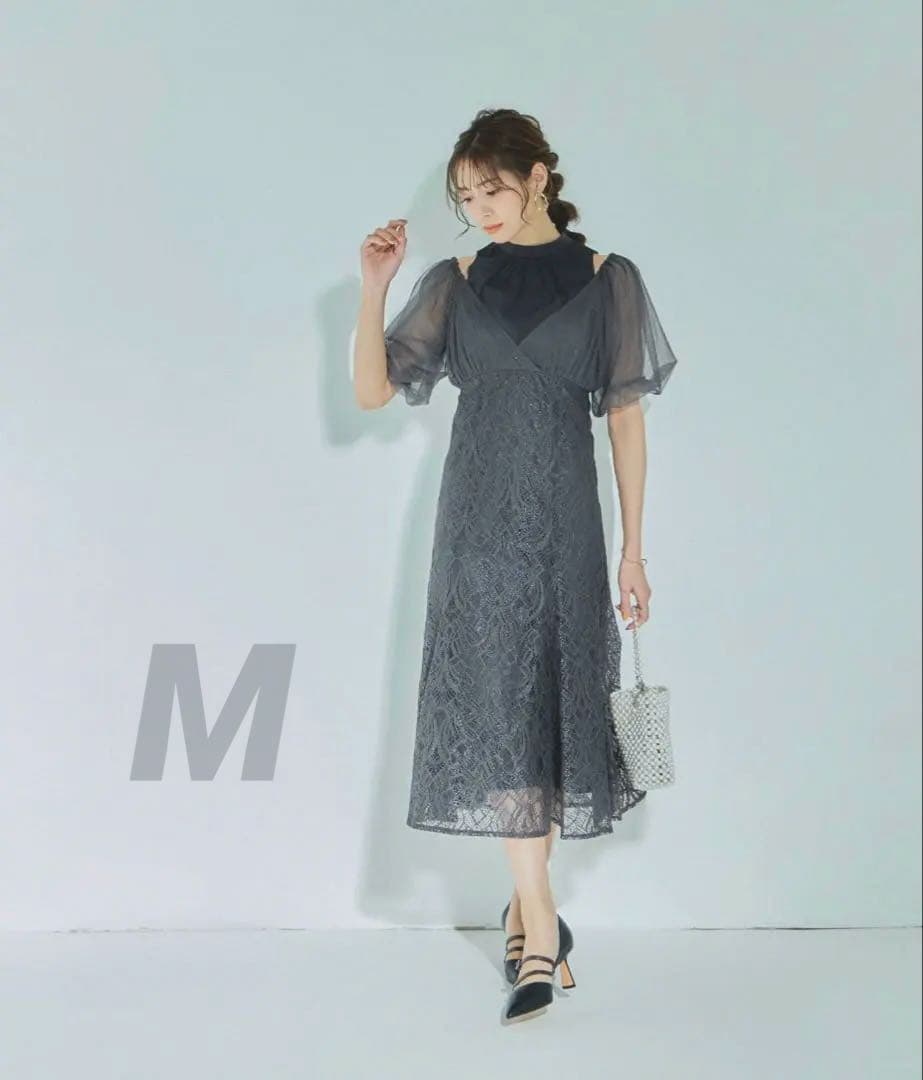 ★新品タグ付き★ドリードール　ラメチュールオフショルデザインドレス　結婚式