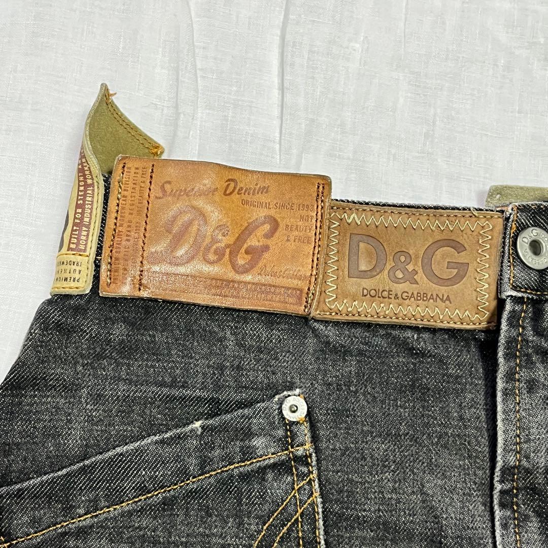 D&G デニムスカート Y2K 2000年代前半 ローライズ ミニ IT38