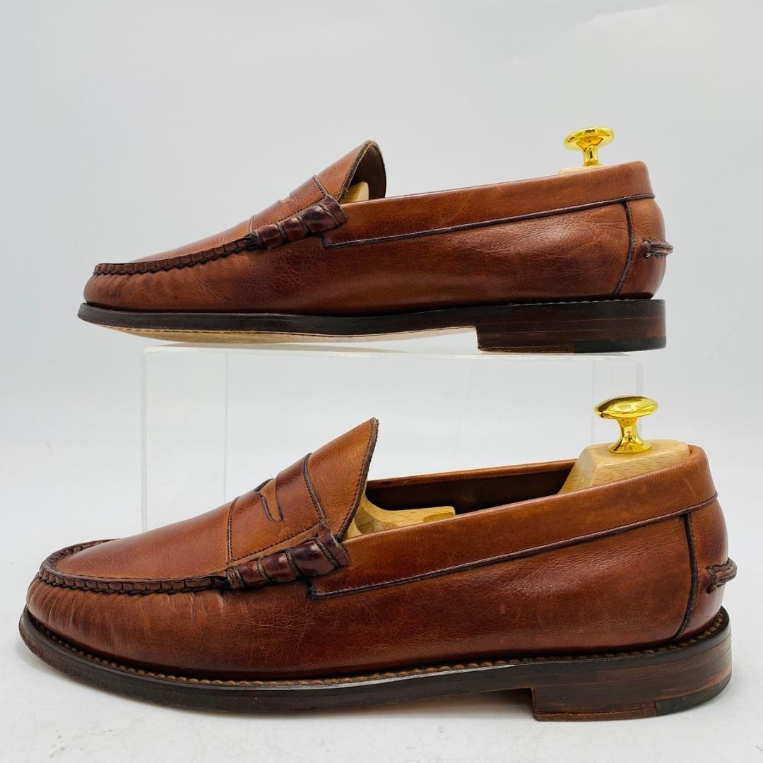 FLORSHEIM ローファー レザー シボ革 7 ブラウン メンズ