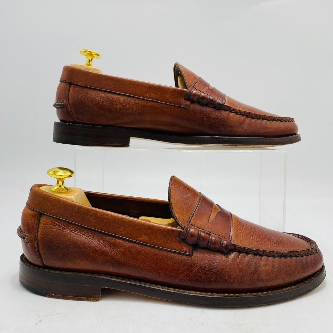 FLORSHEIM ローファー レザー シボ革 7 ブラウン メンズ