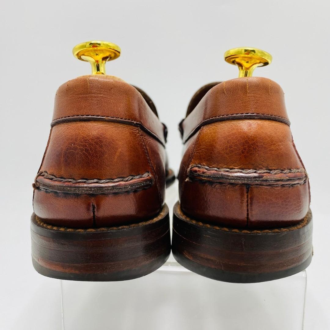 FLORSHEIM ローファー レザー シボ革 7 ブラウン メンズ