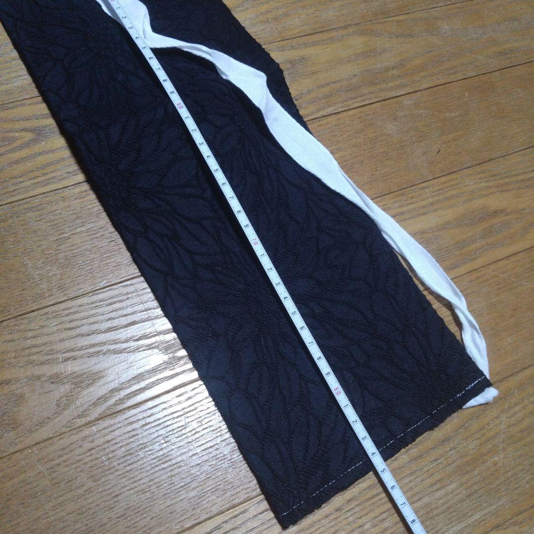 美品★七歳★モダン★黒レース作り帯