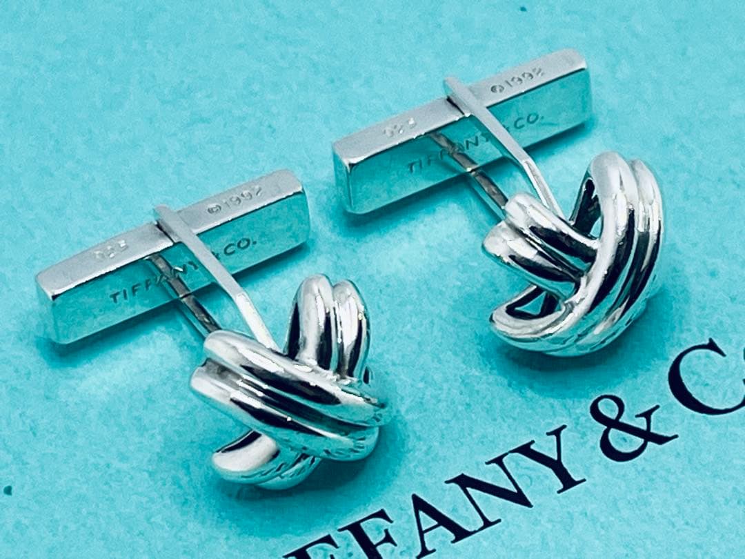 h677 ティファニー　シグネチャー　カフス　カフリンクス　シルバー　925