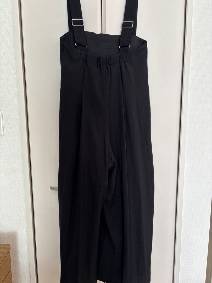 クレクレタコラ【新品】カデュネ CADUNE サスペンダーフレアパンツ