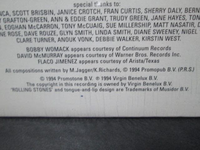 洋楽 sealed Voodoo Lounge The Rolling Stones