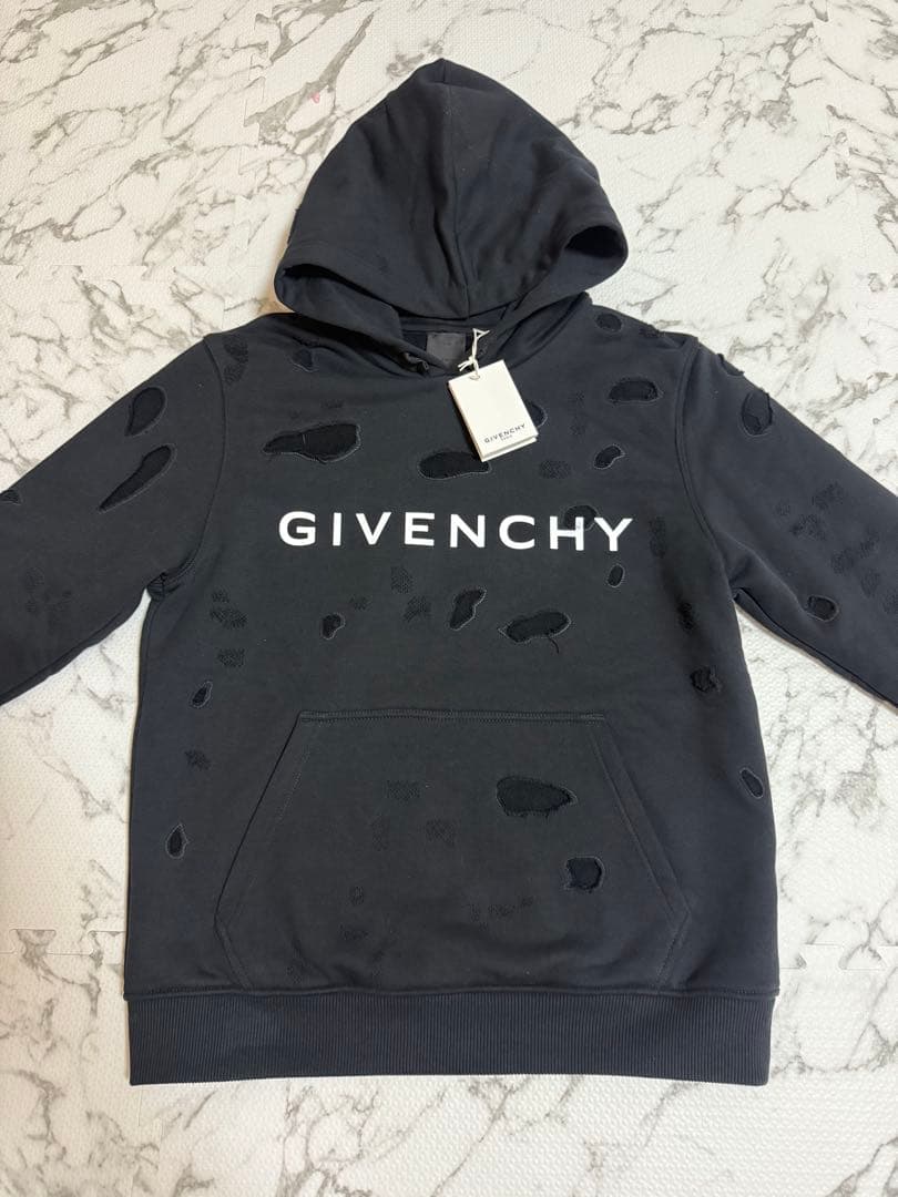 GIVENCHY パーカー　ダメージ加工
