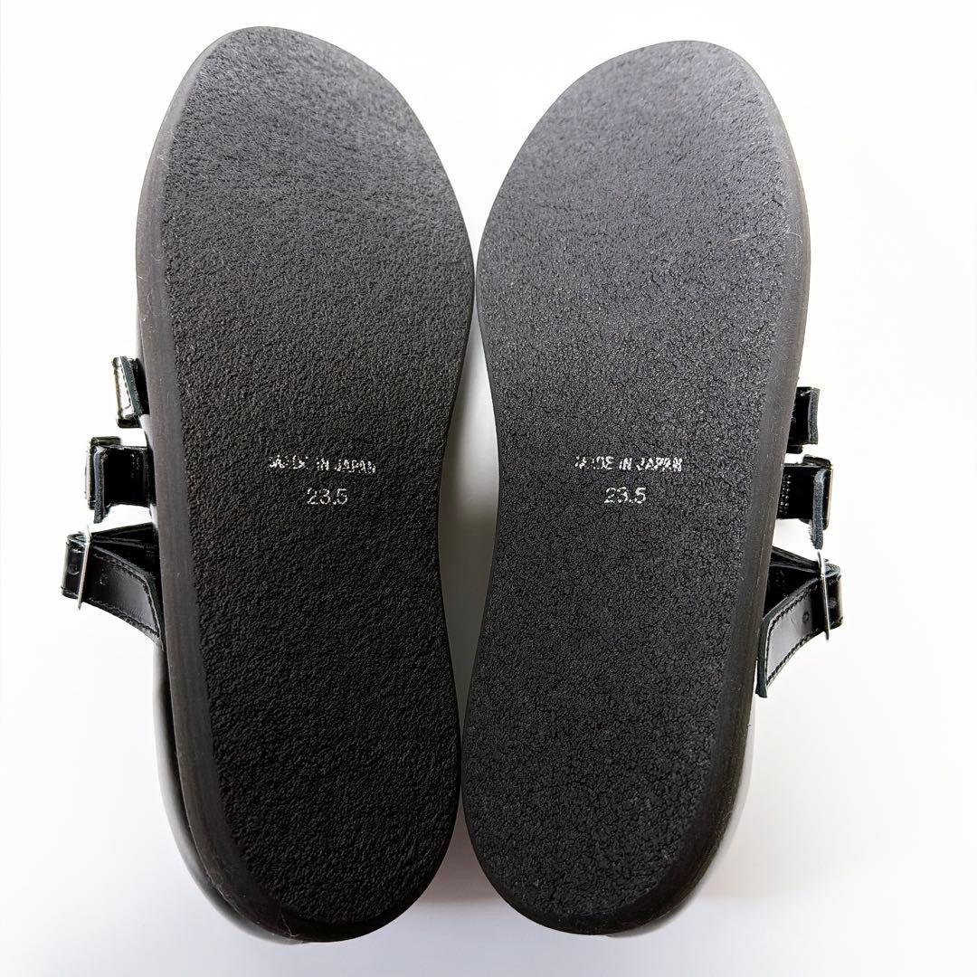 《極美品》トリココムデギャルソン 3連ストラップシューズ メリージェーン 黒