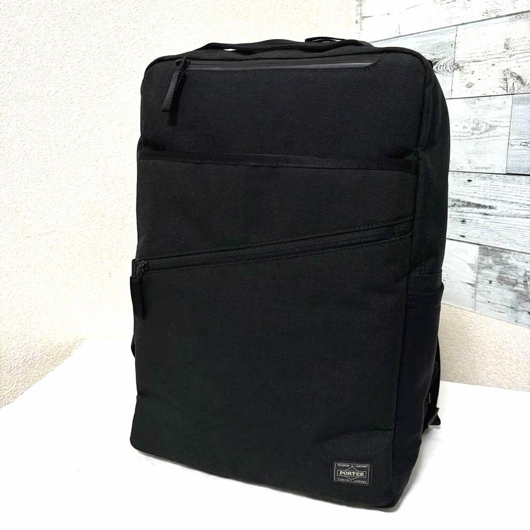 新品同様✨現行タグ ポーターハイブリッド リュック A4可 ブラック 吉田カバン