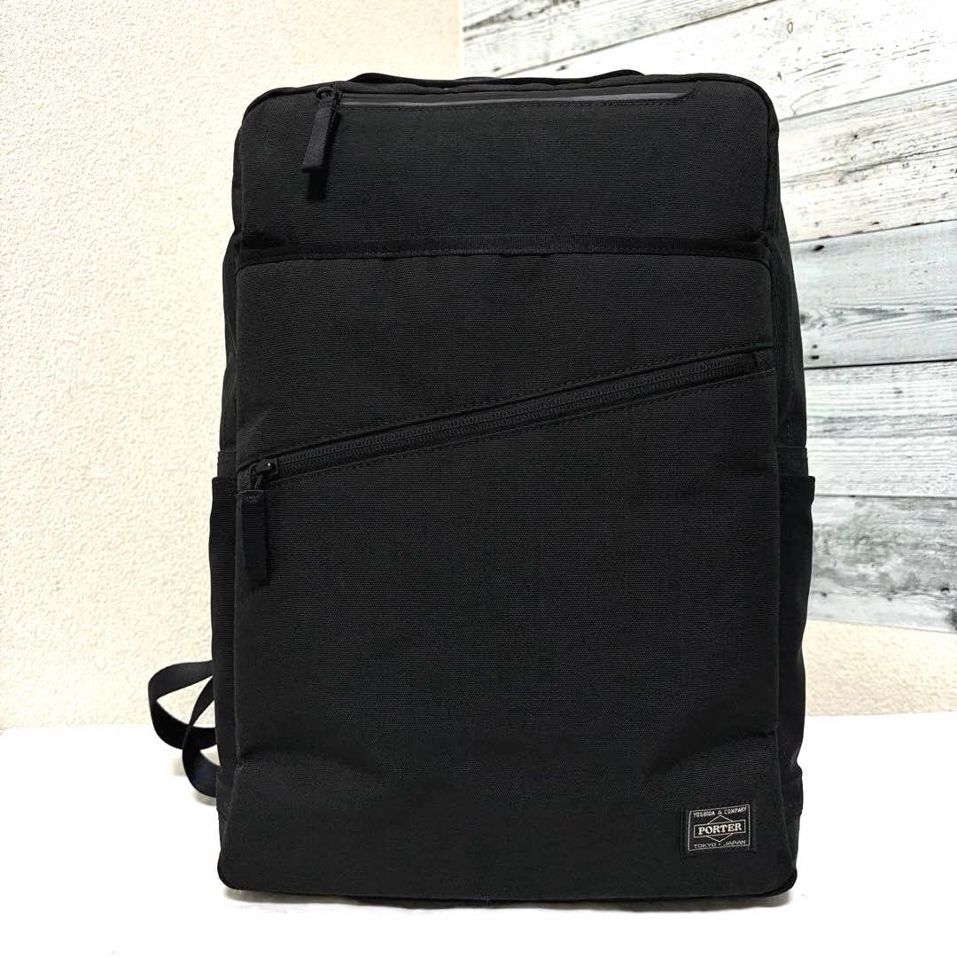 新品同様✨現行タグ ポーターハイブリッド リュック A4可 ブラック 吉田カバン