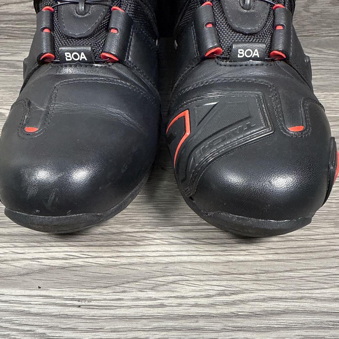 美品　RSタイチ　DRYMASTER バイクブーツ　ボア　防水　赤黒　25.5㎝