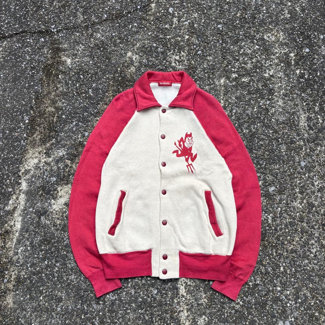 90s Hysteric Glamour スウェット ブルゾン スナップ Y2K