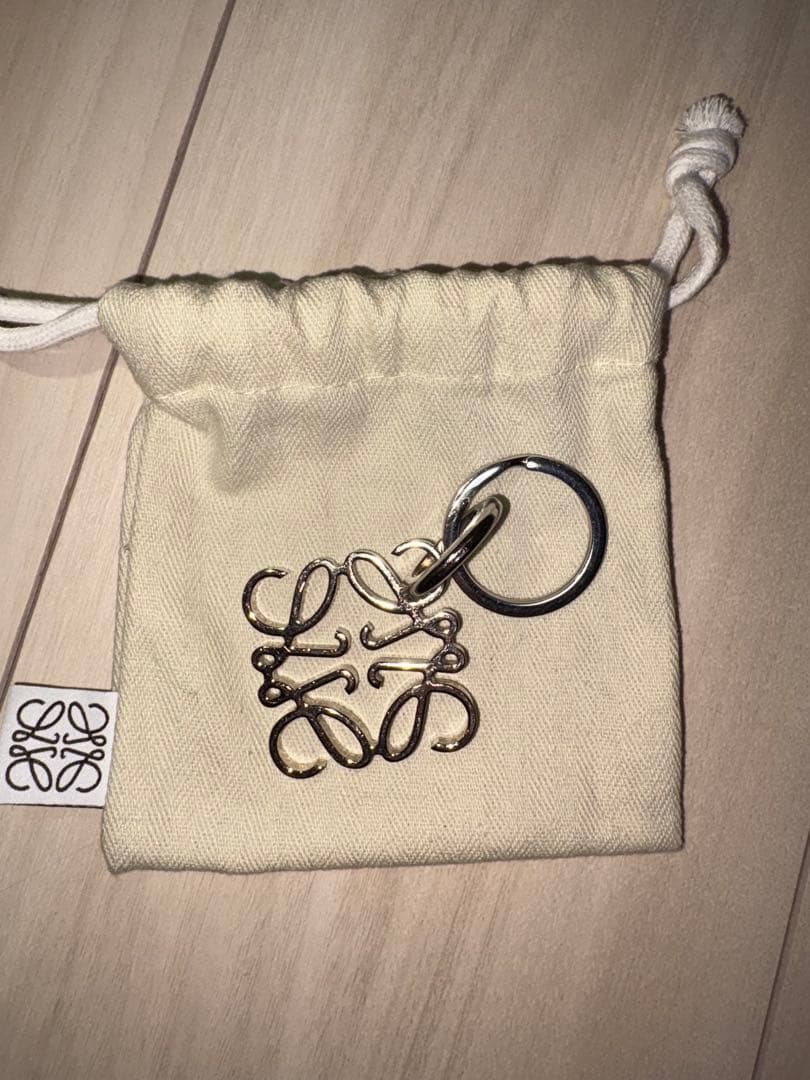 LOEWE ロエベ アナグラム キーリング シルバー