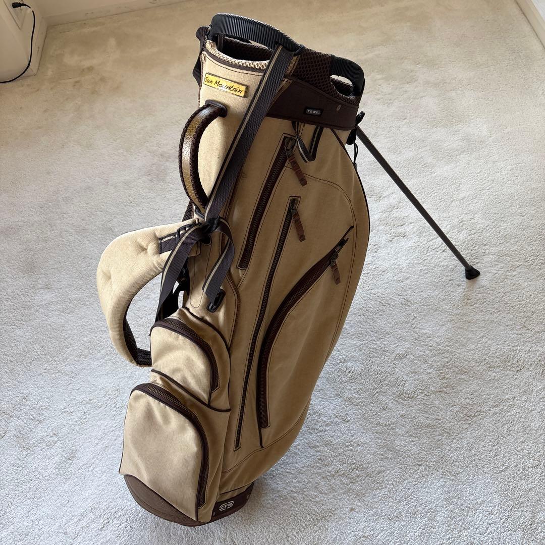 サンマウンテン　SLX キャディバッグ　スタンドバッグ　ベージュ