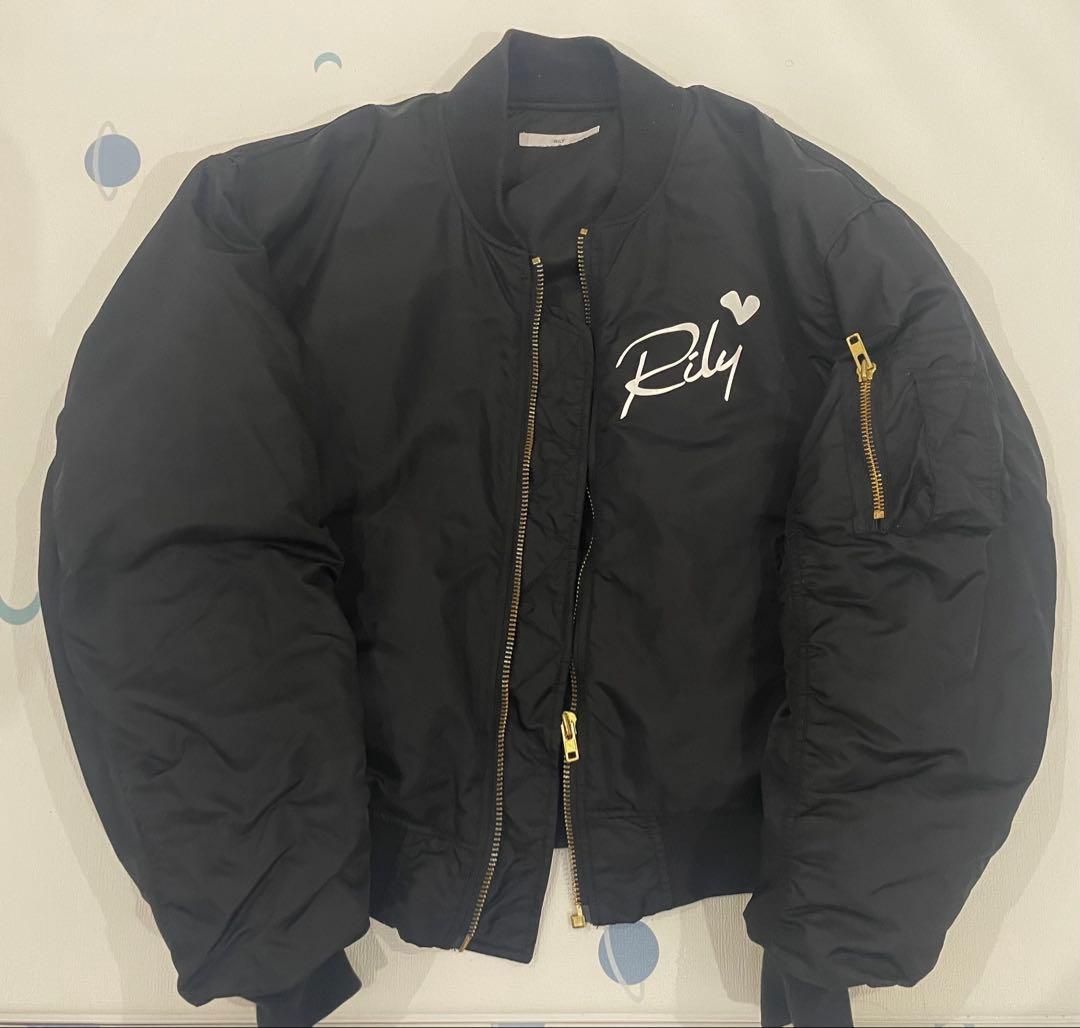 Rily ブラック MA-1 ジャケット　今市隆二