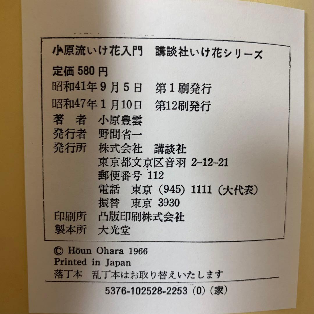 【希少！】小原流いけ花入門―すぐわかる分解写真式