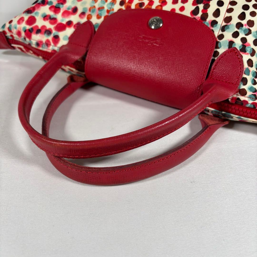 ロンシャン ハンドバッグ ショルダーバッグ 2way ル プリアージュ ネオ 赤