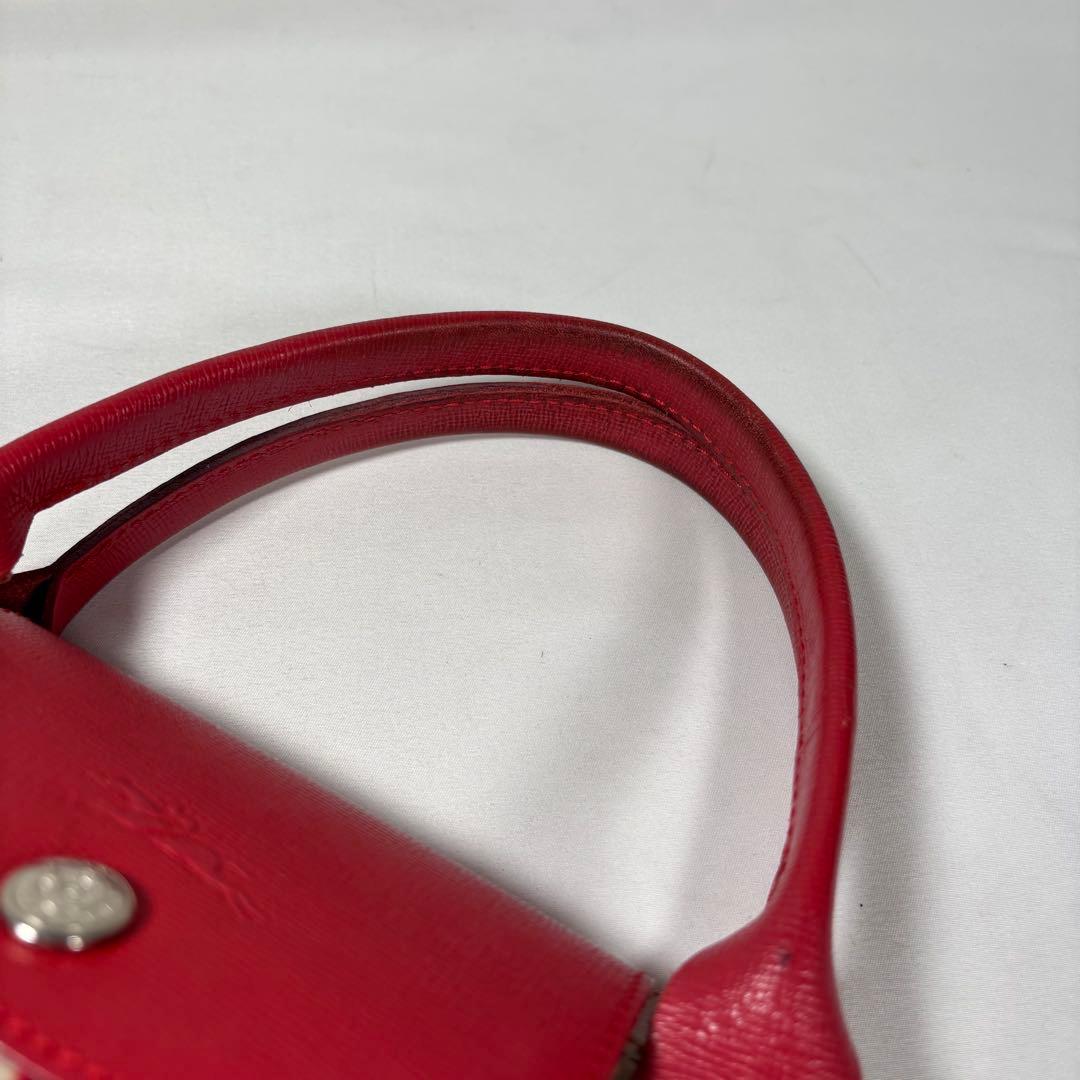 ロンシャン ハンドバッグ ショルダーバッグ 2way ル プリアージュ ネオ 赤