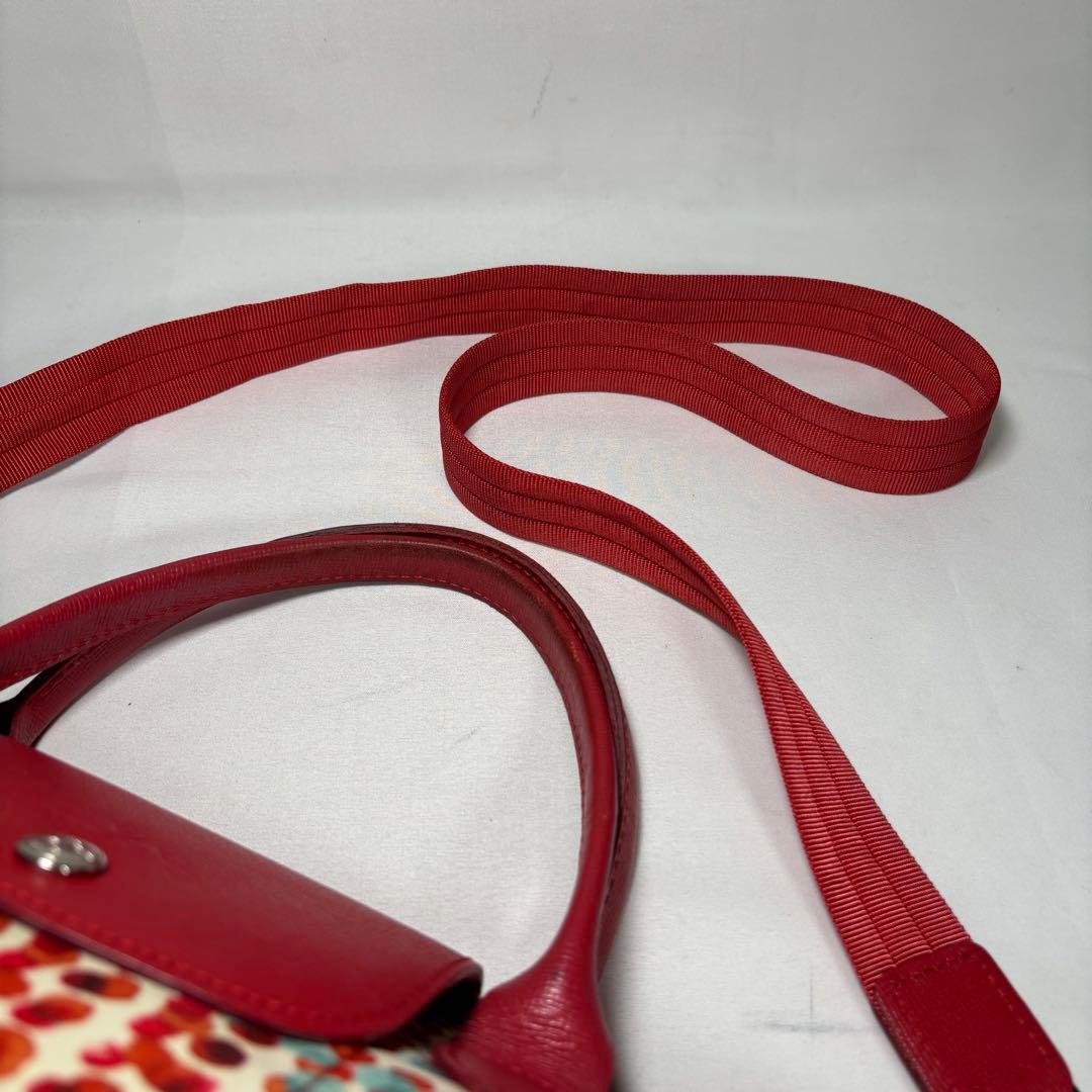 ロンシャン ハンドバッグ ショルダーバッグ 2way ル プリアージュ ネオ 赤