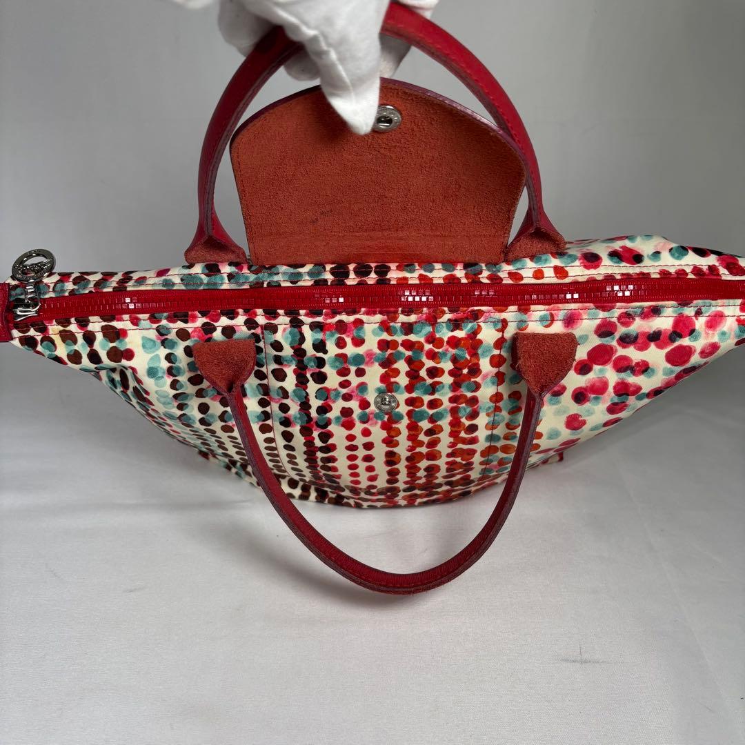 ロンシャン ハンドバッグ ショルダーバッグ 2way ル プリアージュ ネオ 赤