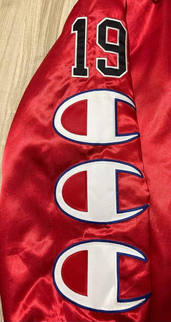 専用出品 激レア M Champion Satin Varsity Jacket