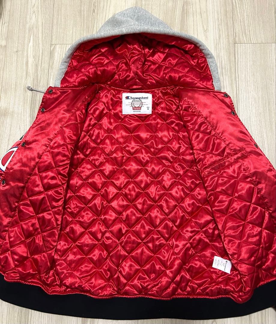 専用出品 激レア M Champion Satin Varsity Jacket