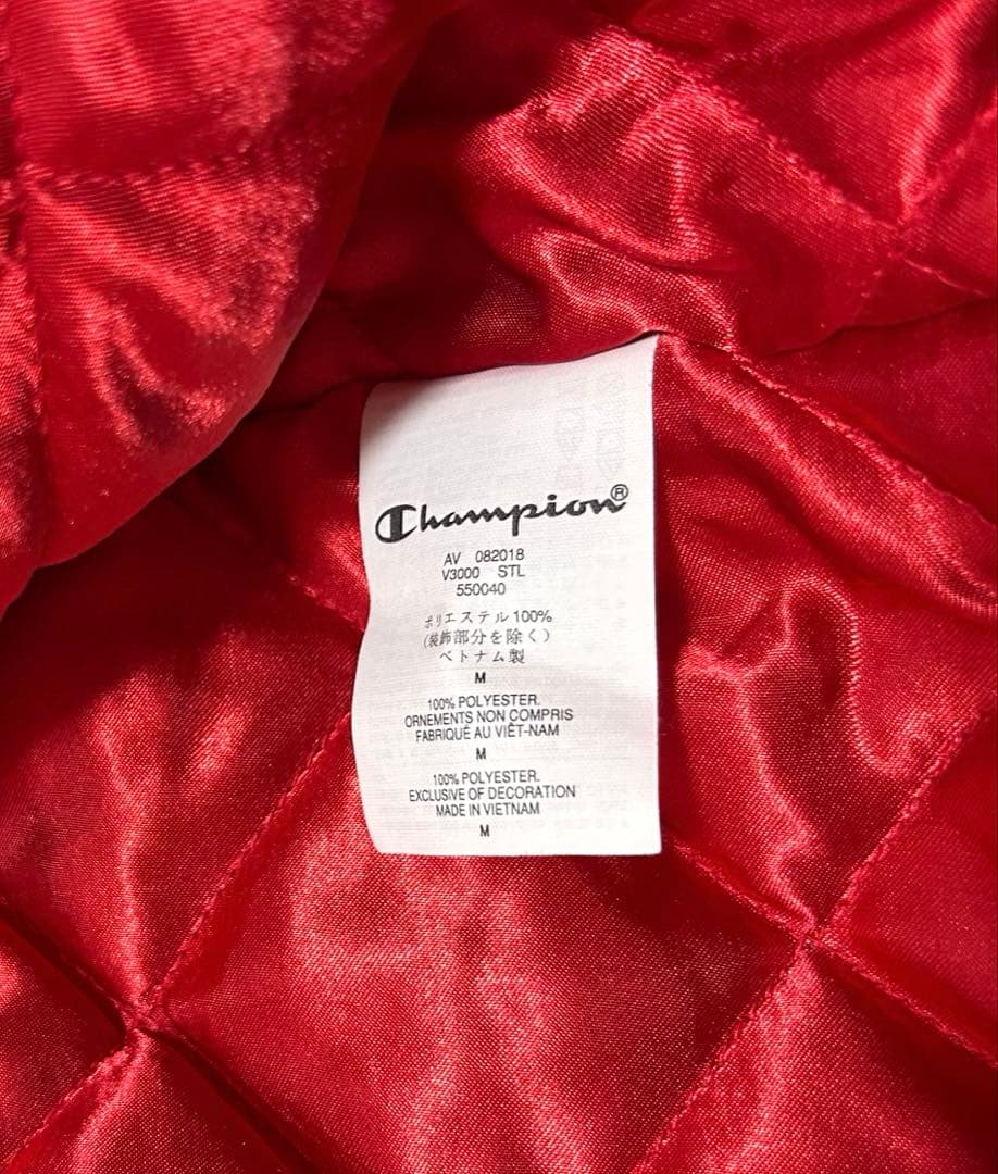 専用出品 激レア M Champion Satin Varsity Jacket