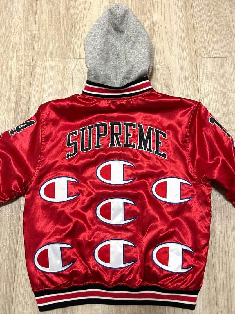 専用出品 激レア M Champion Satin Varsity Jacket