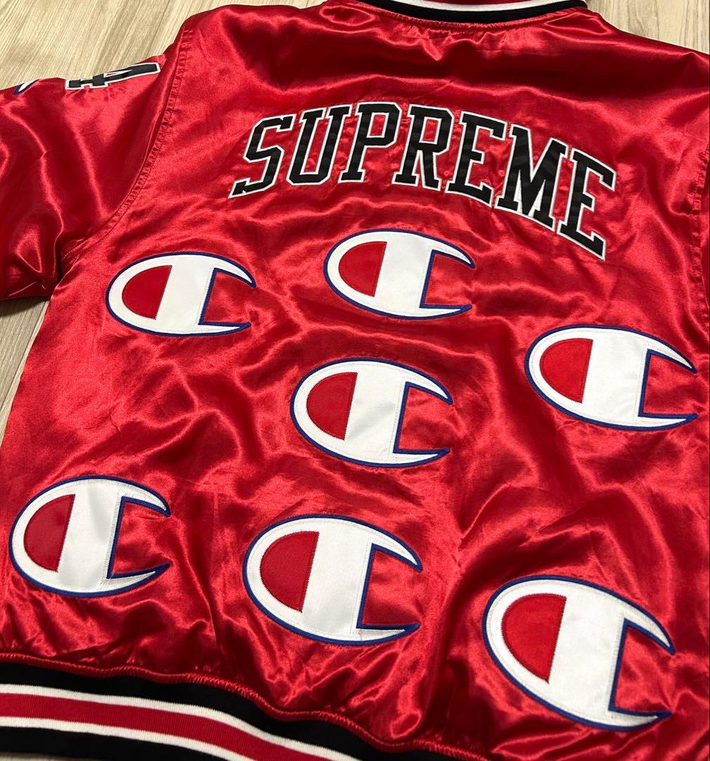 専用出品 激レア M Champion Satin Varsity Jacket